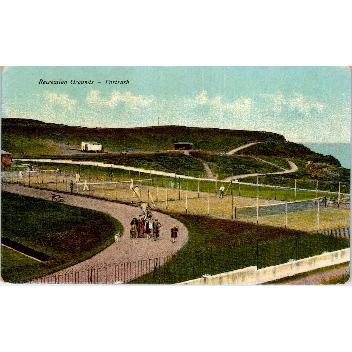 Recreation Grounds Portrush Original Postcard TK1-23