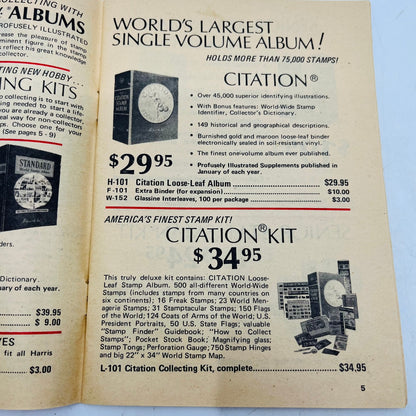 1977-8 Fall/Winter Harris Catalog Stamp Collecting Albums Supplies Stamps H4-5