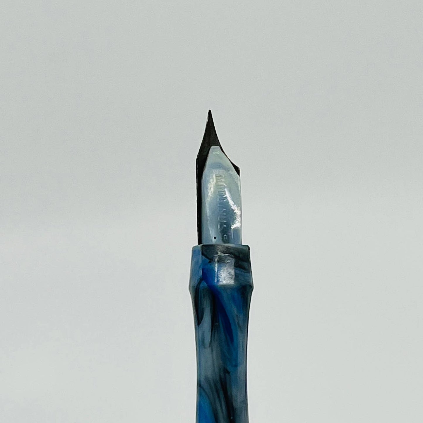 Vintage Fountain Blue Tie Dye Dip Pen Celluloid #6 Nib SB9
