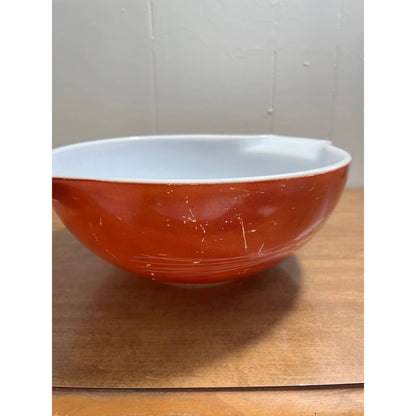 Vintage Pyrex Autumn Harvest Wheat 444 Cinderella Mixing Bowl 4 Quart 13” TH3