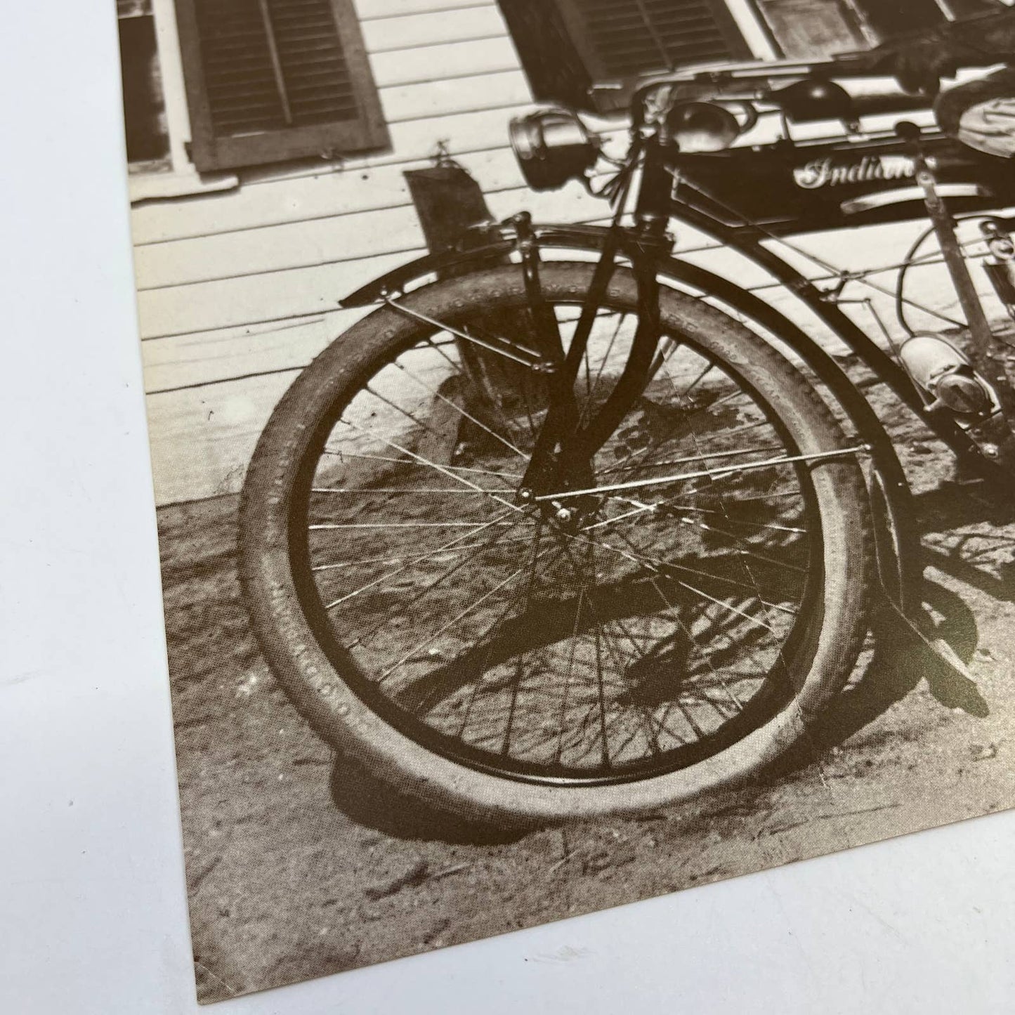 Vintage 1912 Large Indian Motorcycle Photo Print 11x14" FL5