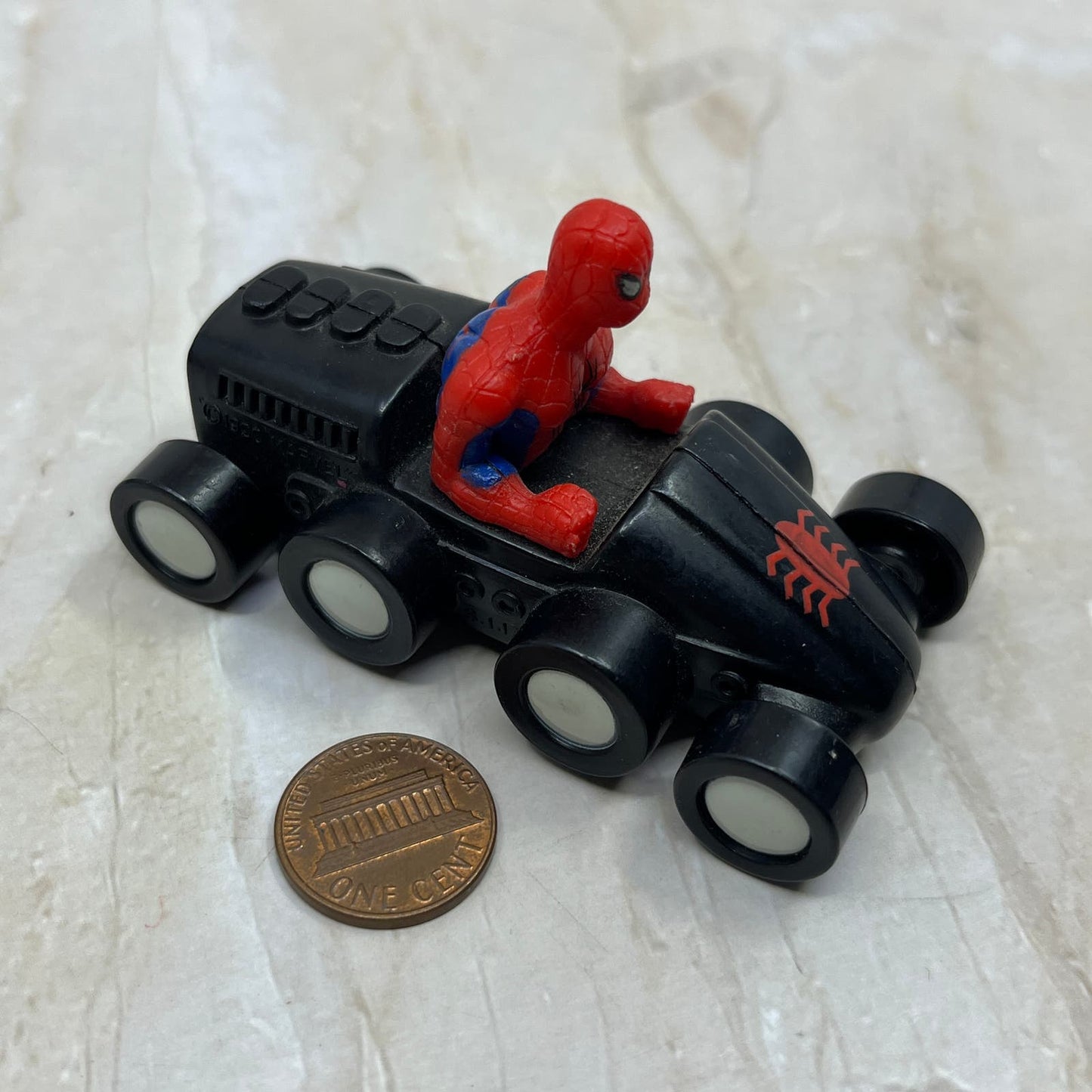 1990 Spider-Man Toy Car - Marvel Comics 2.75" 8-Wheeler TE5-S2