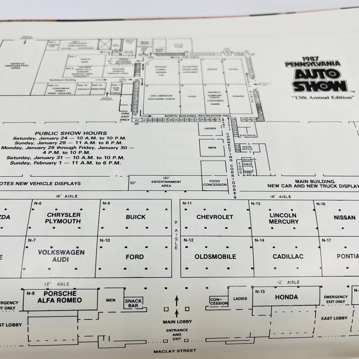 1987 Pennsylvania Auto Show Official Program A-Team Van Jersey Devil Truck BA1