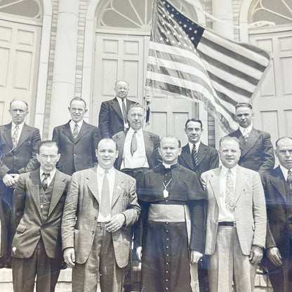 1940s Group Photo Binghamton New York 8x10” D7