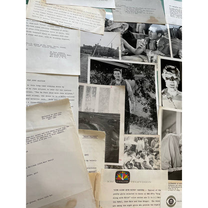 1960 Huge Lot of Assorted Press Release Photos & Papers TJ8