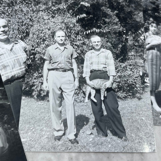 1956 Collection of Photos & Negatives Warren Dean Black With His Cat P4-9