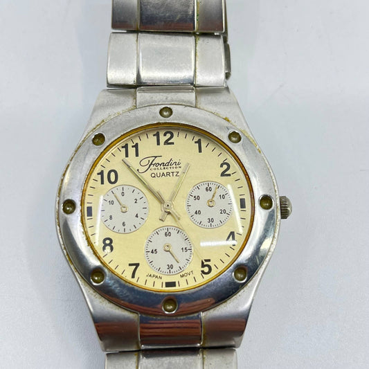 Men’s Silver Tone Fondini Collection Wristwatch SD4