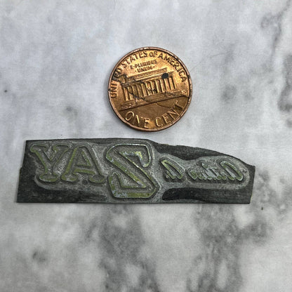 Vintage Printing Letterpress Printers Block Plate Arthur A. Zay TJ58