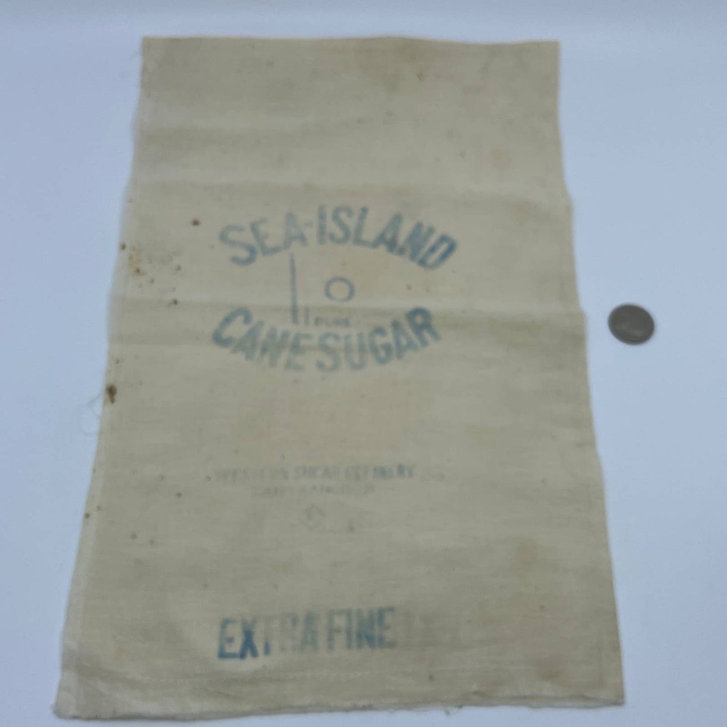 Vintage Sugar Sack - Sea Island Western Sugar Refinery San Francisco 15" TF5