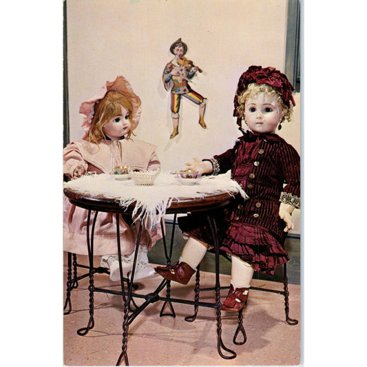 French Bisque Dolls Mary Merritt's Doll Museum Douglassville PA Postcard PB5