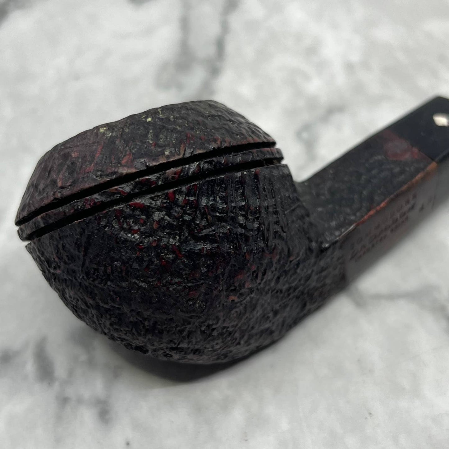 Vintage Dr. GRABOW Sandblasted Commodore #83 Bulldog Tobacco Smoking Pipe TJ9-1