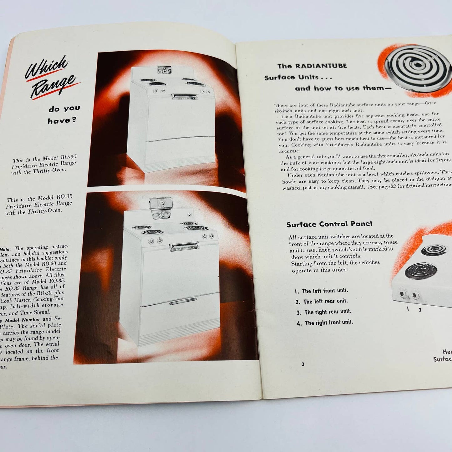 1951 How to Use Your Frigidaire Electric Range Thrifty Thirty Recipe Booklet C10