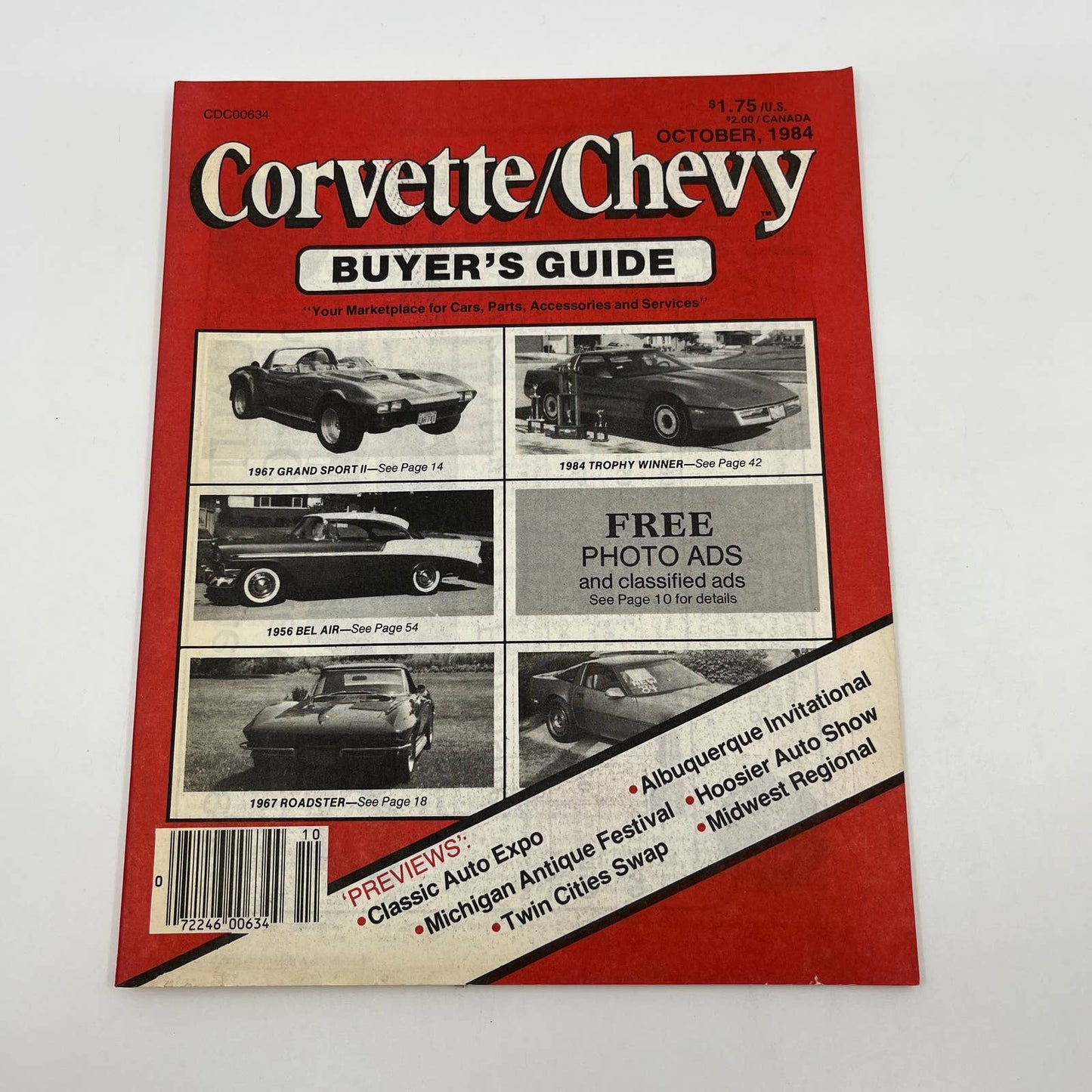 1984 Corvette/Chevy Buyer's Guide Magazine TG1
