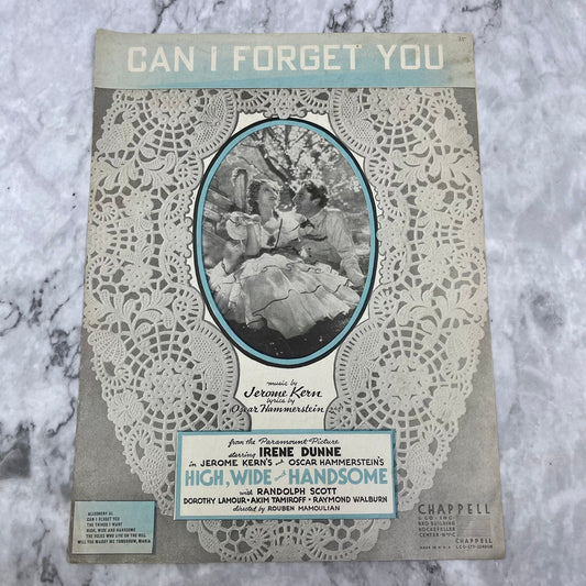 Can I Forget You Sheet Music High Wide and Handsome Irene Dunne V42-2