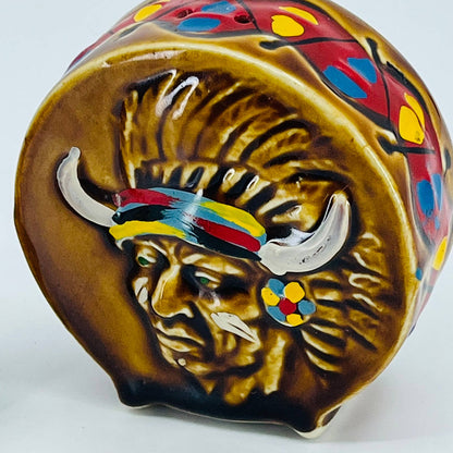 VTG 1960s Indian Native American Chief Man and Topless Woman Salt & Pepper TB5
