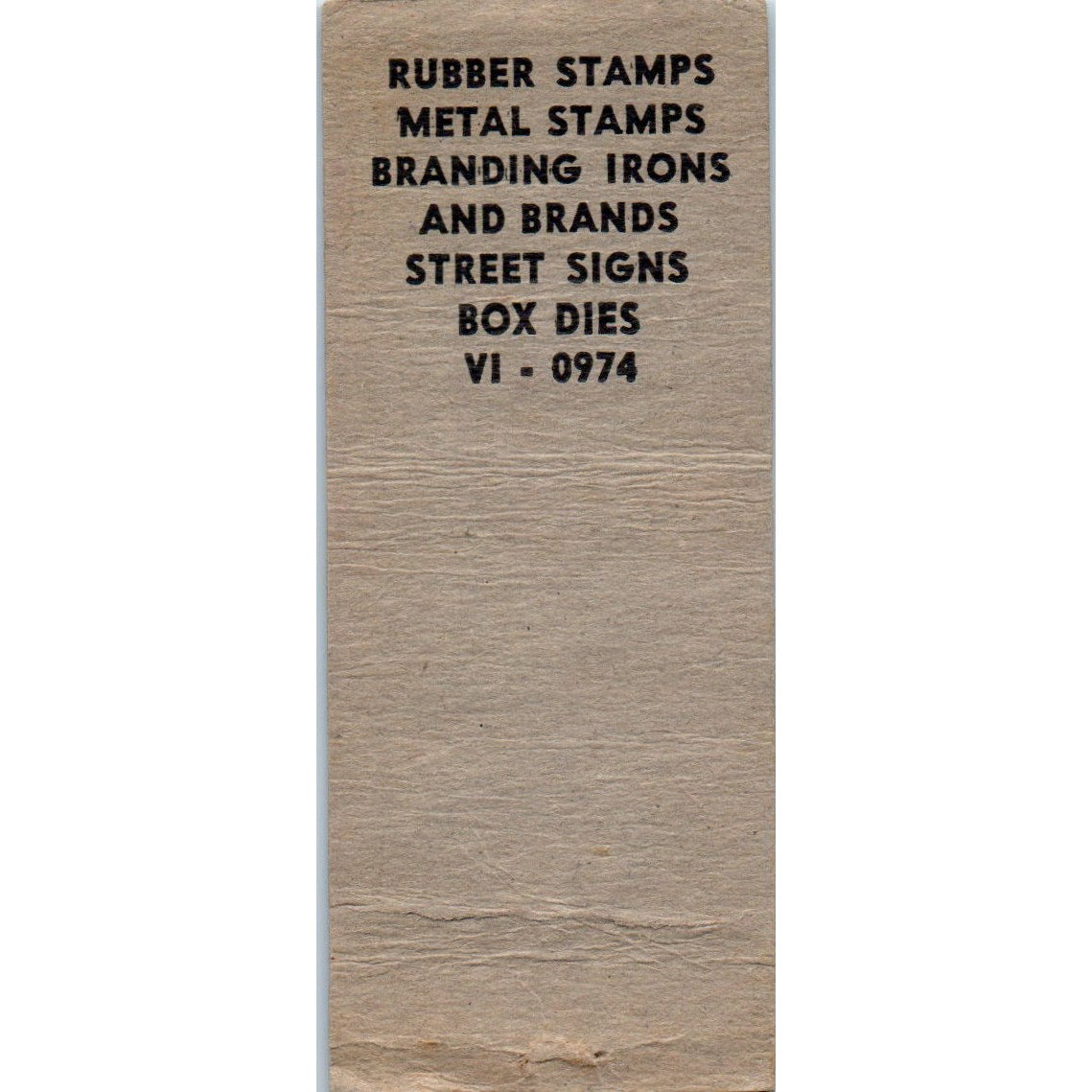 Mercury Stamp Company Kansas City MO Advertising Matchbook Cover MM9-4
