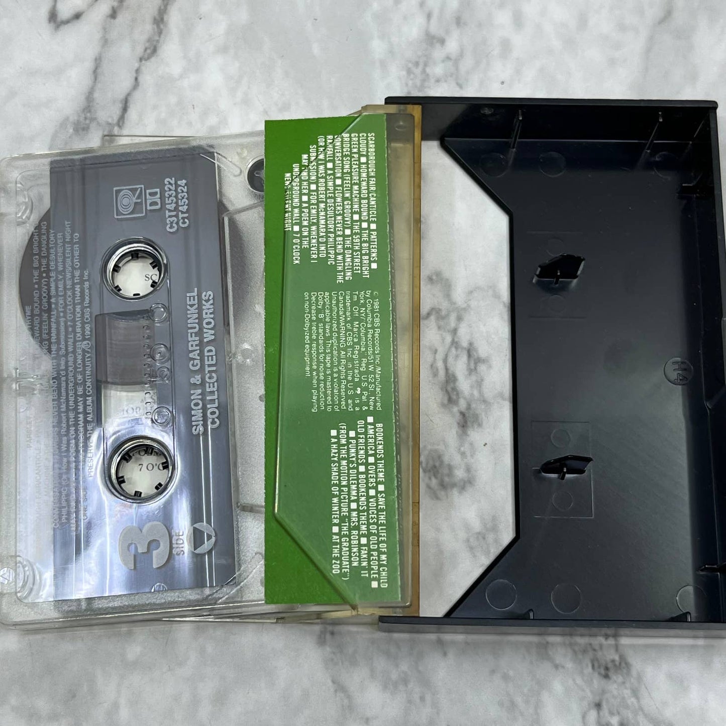 Simon and Garfunkel "Collected Works" Cassette 2 Only Cassette Tape TJ6-77