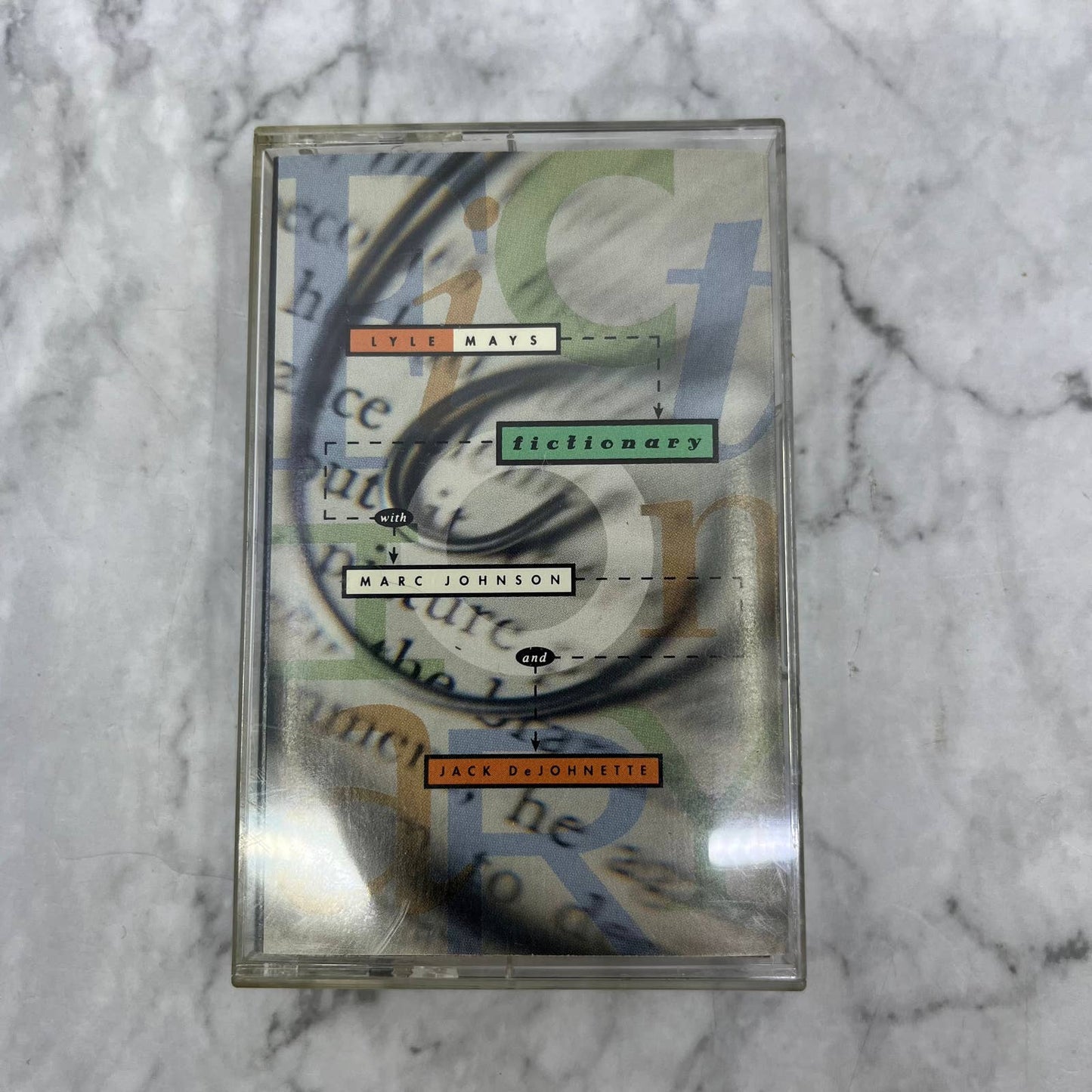 Vintage LYLE MAYS MARC JOHNSON JACK DEJOHNETTE Fictionary Cassette Tape TJ2-7