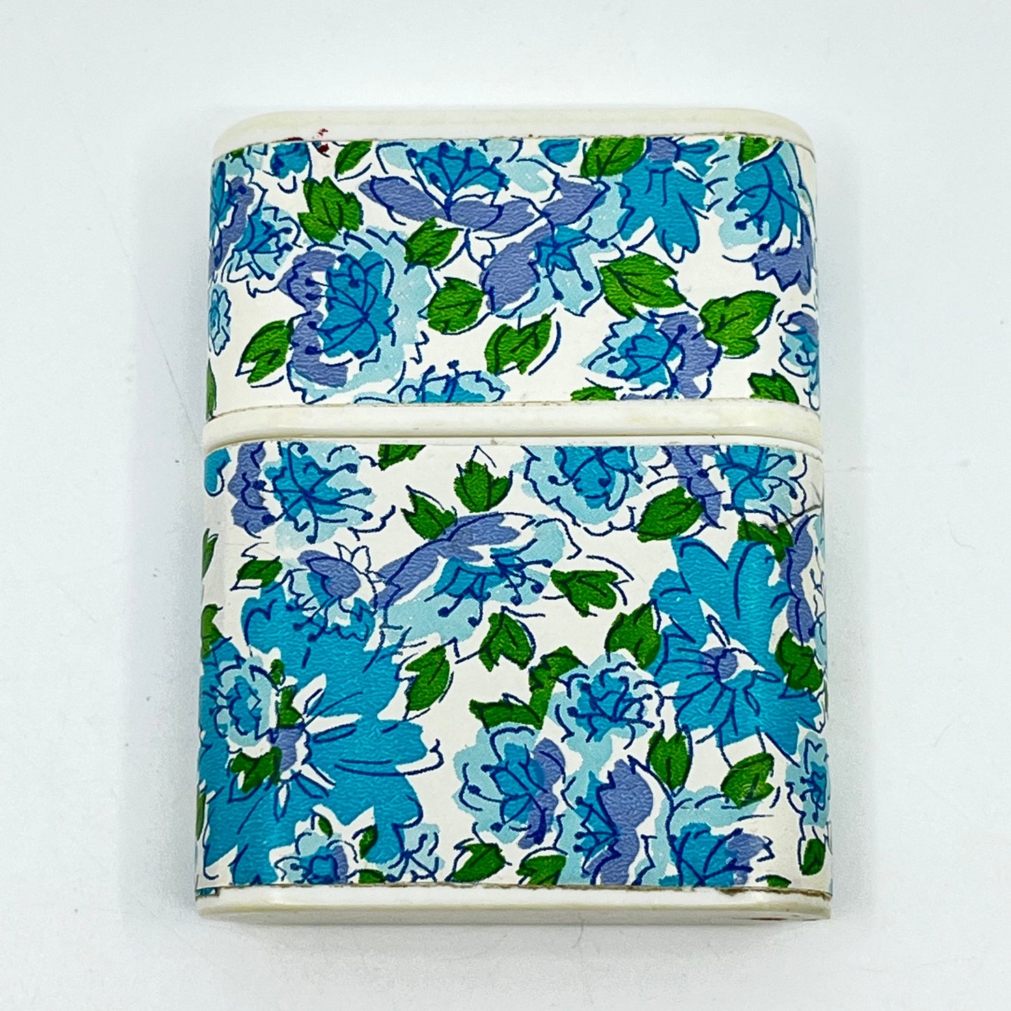 1960s PURSETTES by Campana Tampon Case Holder Blue Green Floral SD2