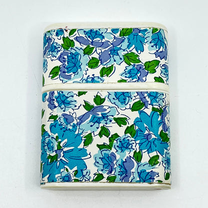 1960s PURSETTES by Campana Tampon Case Holder Blue Green Floral SD2