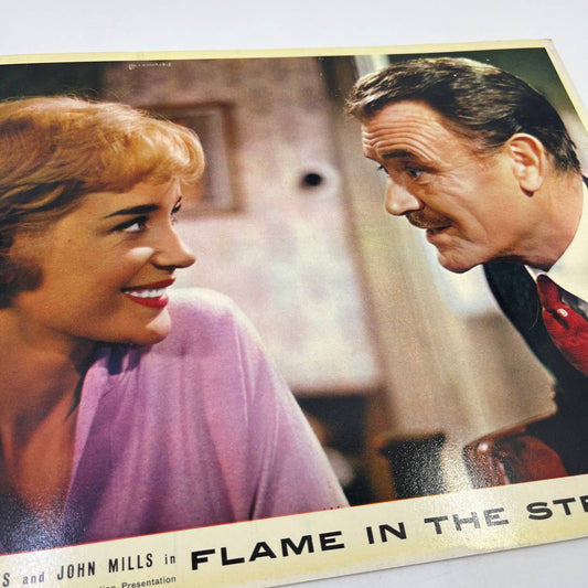 1961 Flame in the Streets Sylvia Sims John Mills 11x14 British Lobby Card FL4