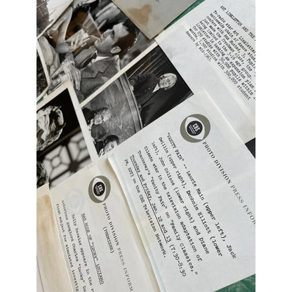 1960 Huge Lot of Assorted Press Release Photos & Papers TJ8