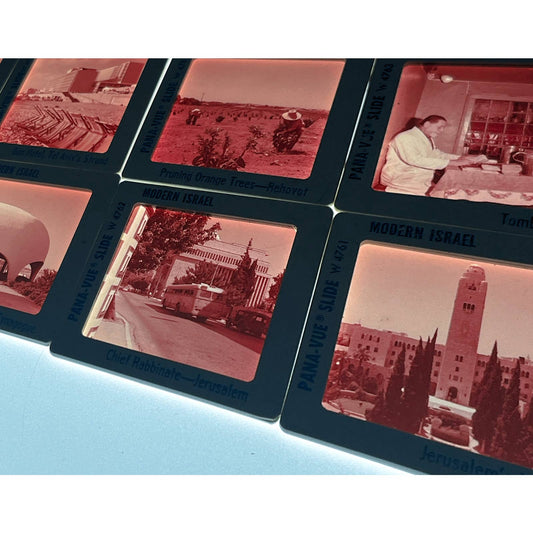 1960s Modern Israel Pana-Vue Set of 10 2x2 Slides TK2-S2-11