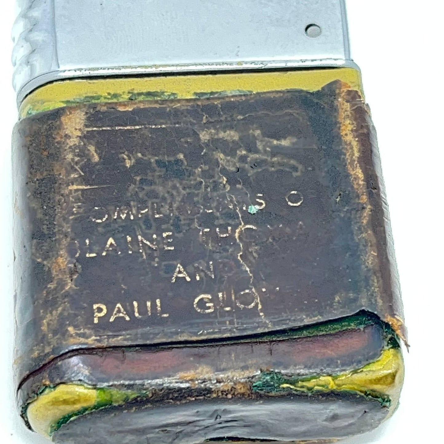 1950s Metal Brass Zippo Lighter Eastern Motor Sales Somerset PA SC6