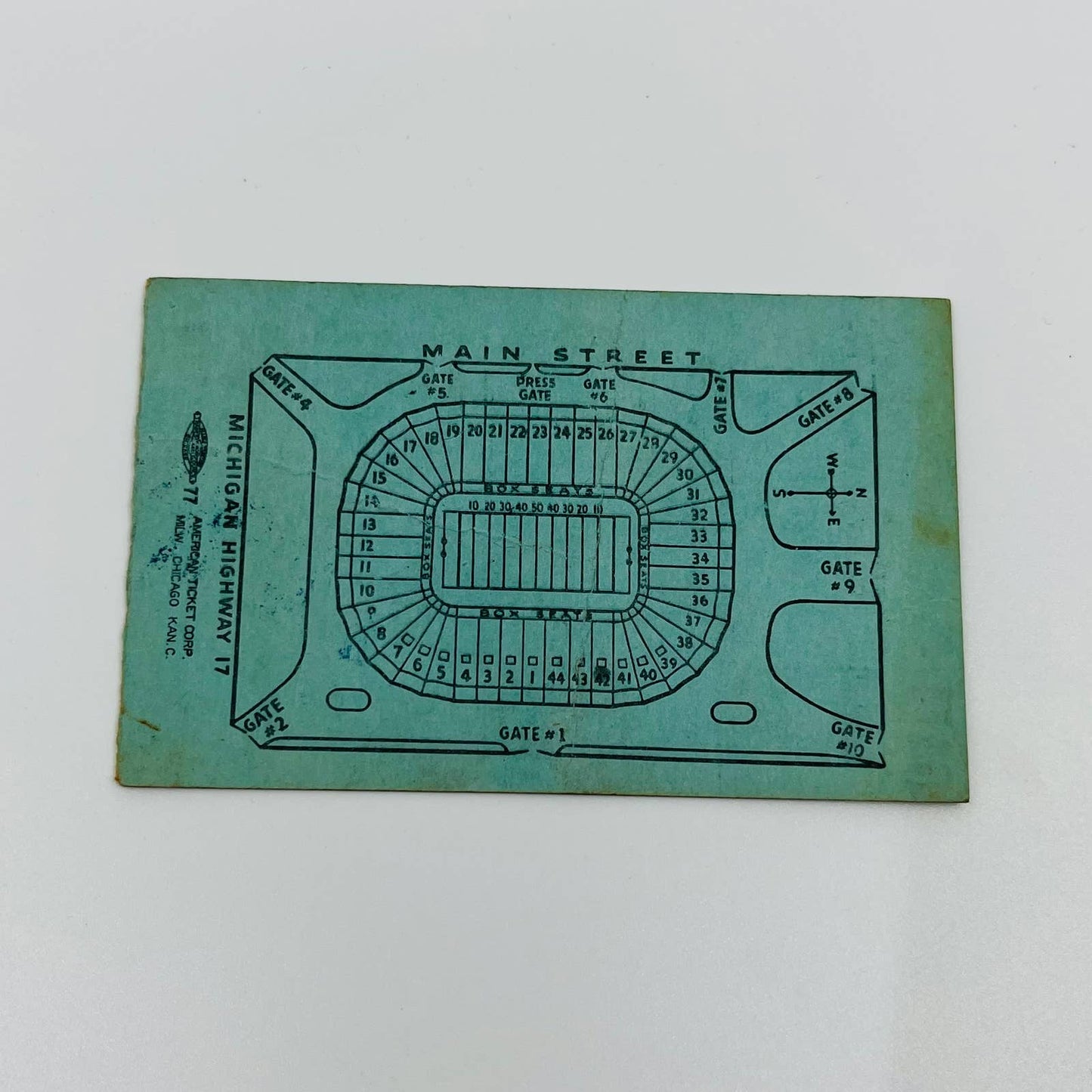 1941 Pittsburgh vs Michigan College Football Ticket Stub AA2