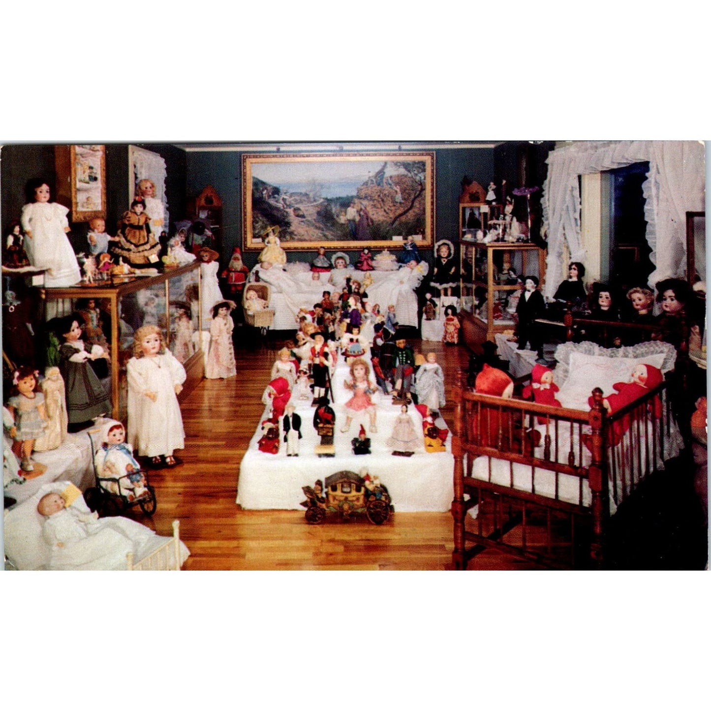 Mary Trimble Doll Collection Bisque Dolls 1955 Original Postcard PB10