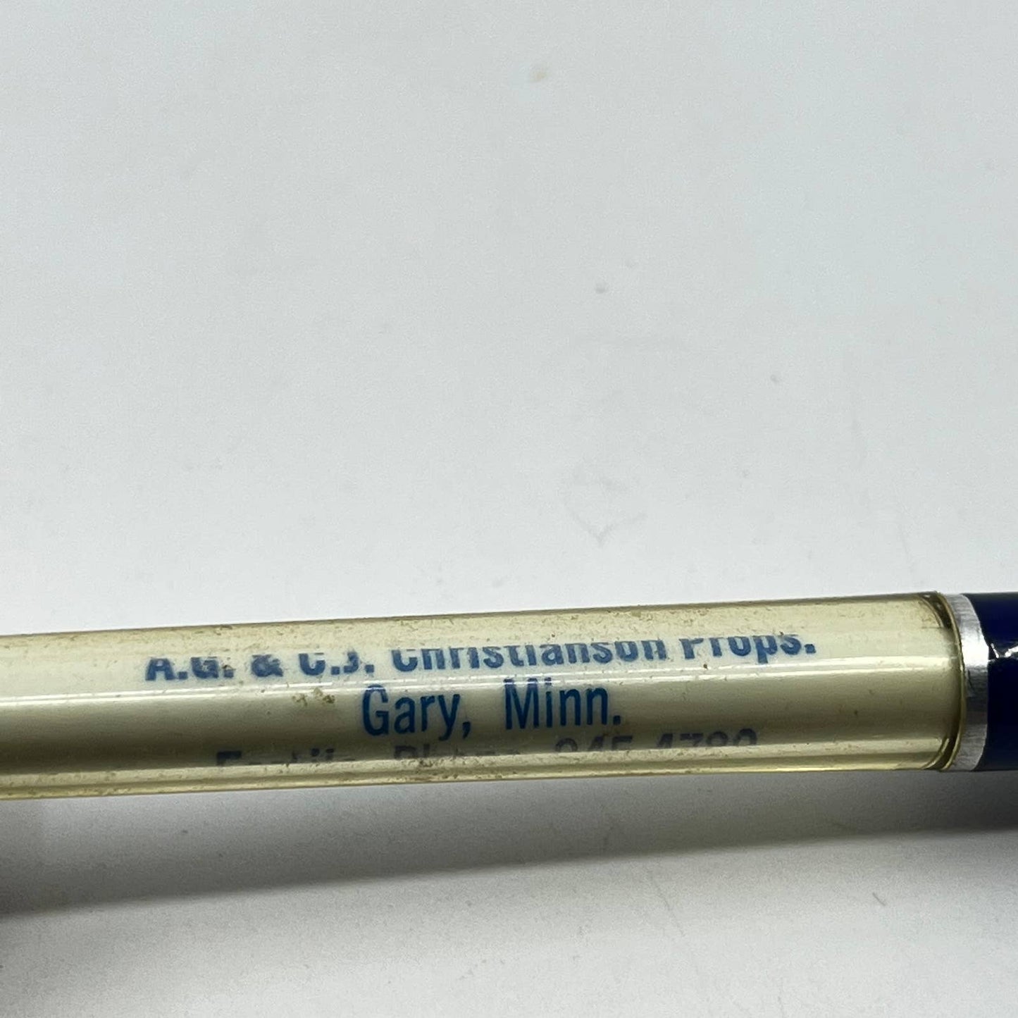 VTG Advertising Ballpoint Pen Hartz Store A.J. & C.J. Christianson Gary MN SC3