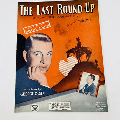 1933 The Last Roundup Billy Hill George Olson Joe Morrison Sheet Music