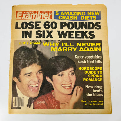 National Examiner March 1981 Erik Estrada Flying Dog Dudley Moore TD3