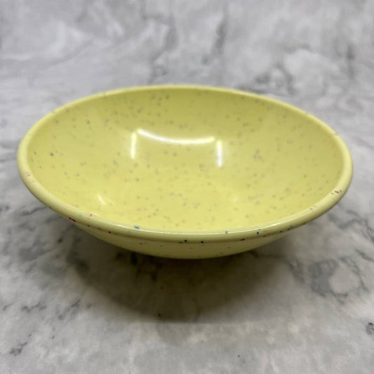 MCM Imperial Ware Speckled Confetti Yellow Ice Cream Bowl Melmac Malamine TA3