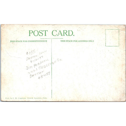 Grand Valley Colorado Smudge Scene Original Postcard TK1-28