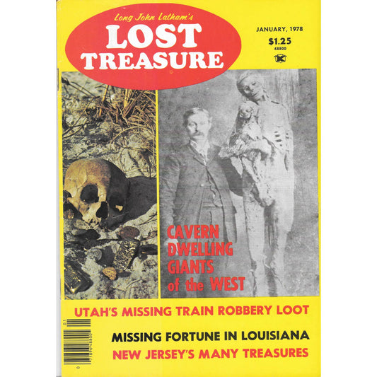 Long John Lathams Lost Treasure Magazine Lost Mines, Buried, Sunken Jan 1978 M1