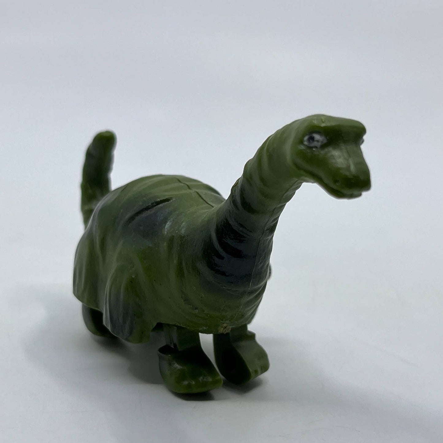 1980 Durham Mini Dinosaur Green Wind Up Toy Brontosaurus WORKS SE2