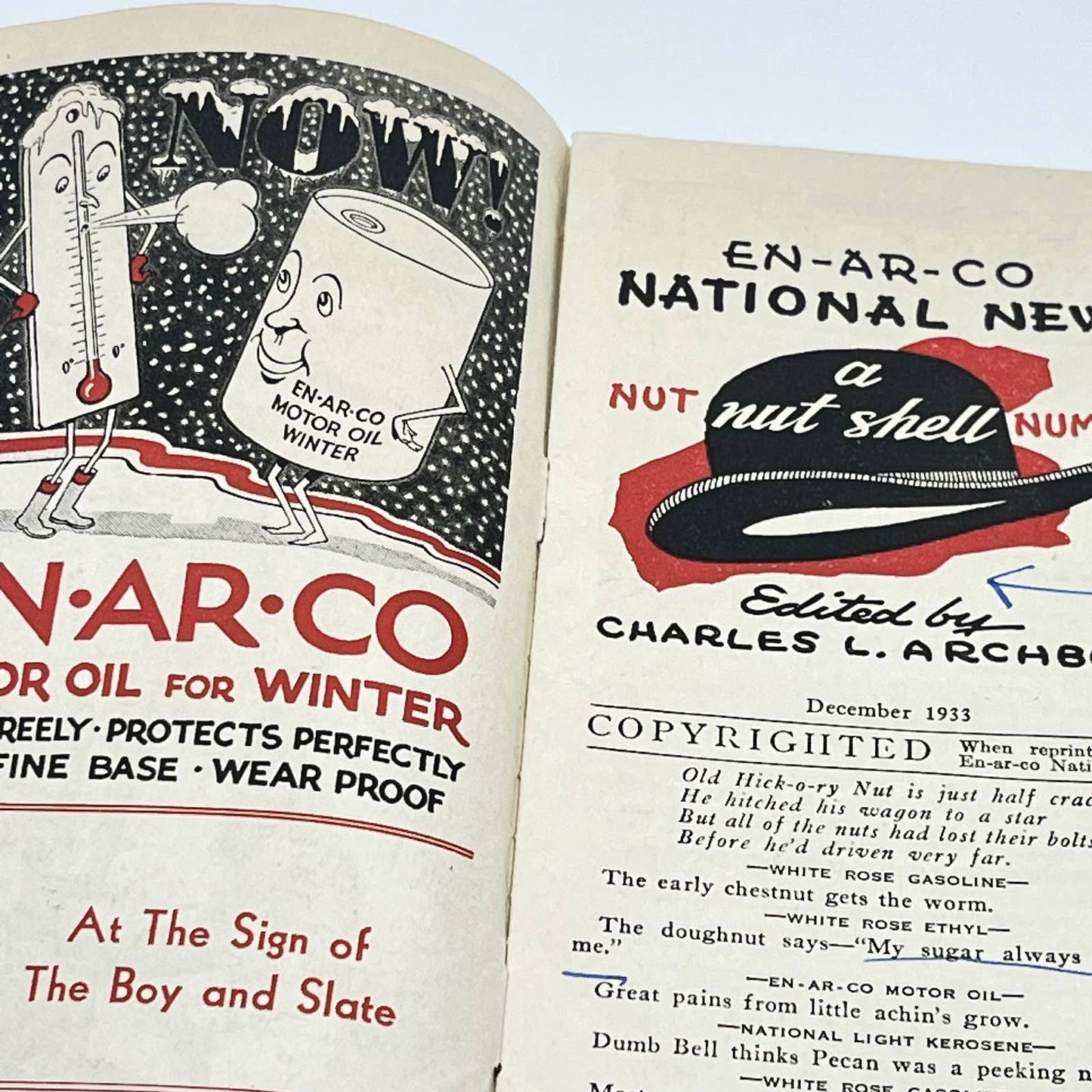 1933 Enarco National News Booklet National Refining Co. Cleveland OH NRA SC7