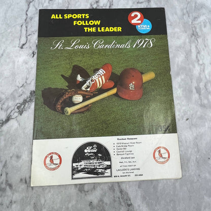 1978 Scorecard St Louis Cardinals Vs Atlanta Braves 1978 Scored TK2-SM4