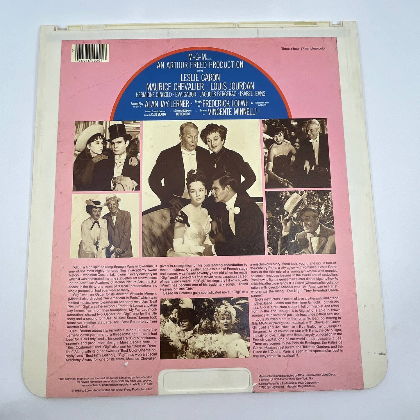 Gigi RCA SelectaVision - CED VideoDisc TG2