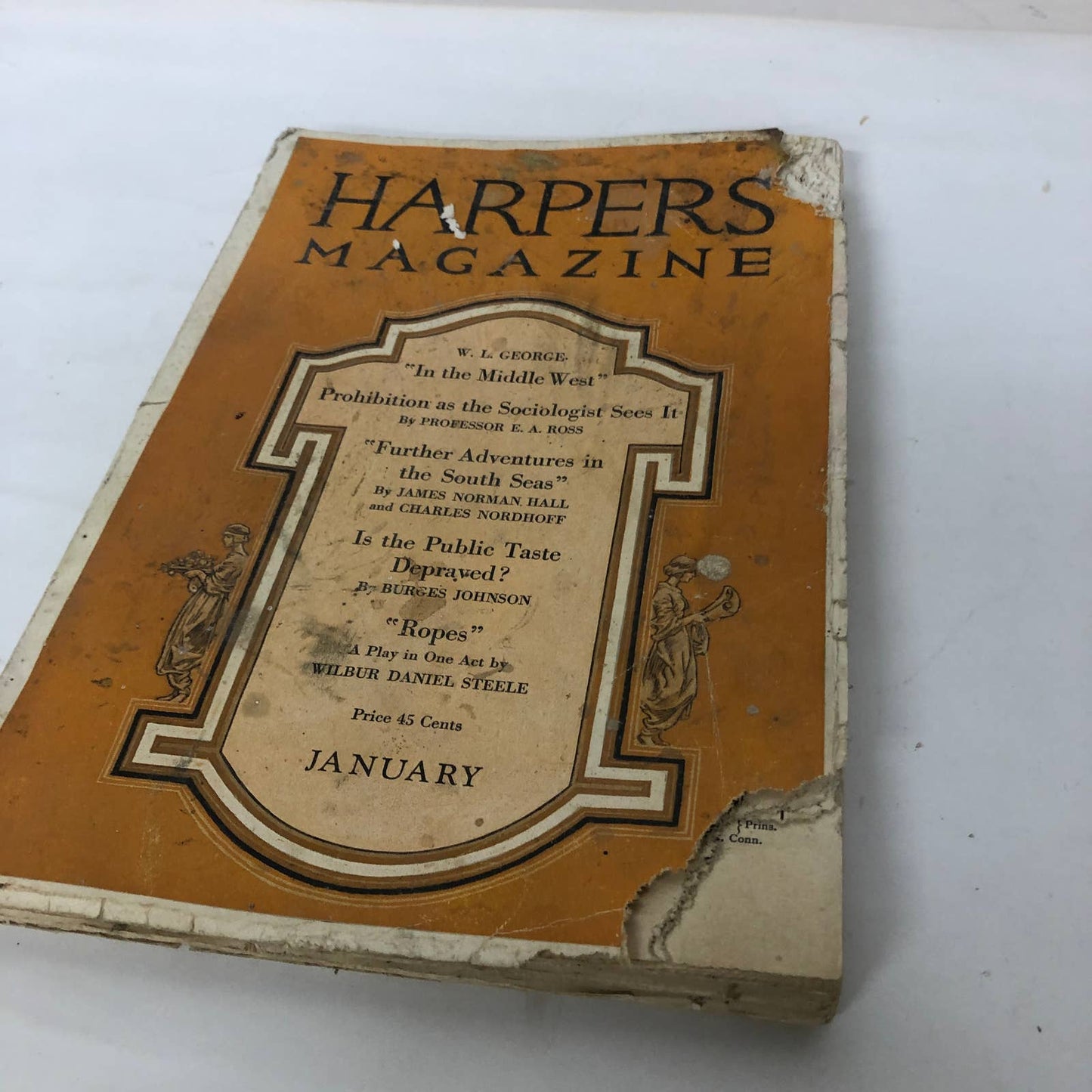 Harpers Monthly Magazine January 1921 Prohibition Clinton Scollard Many Ads