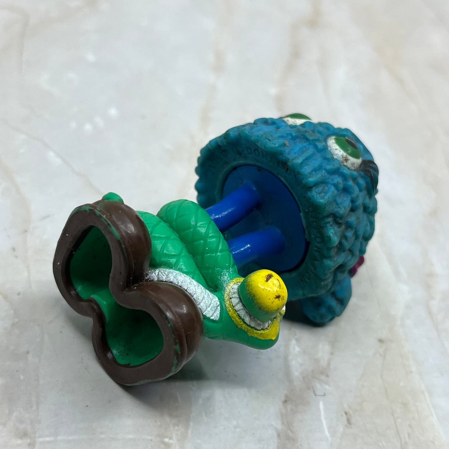 1989  Blue Snake McDonalds Funny Friends Fry Guys Kids Happy Meal TC9-T1