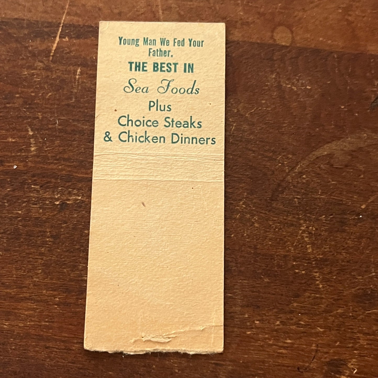 Glenn's Oyster House Kansas City MO Advertising Matchbook Cover MM9-3