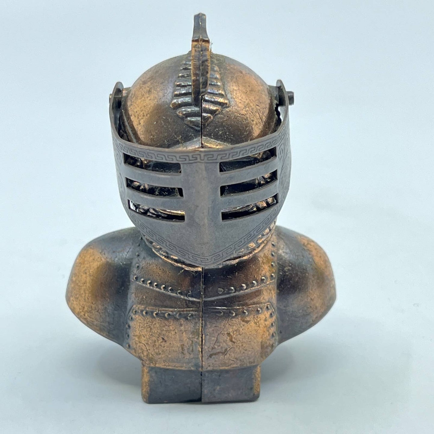 1970s Knight Armor Die Cast Pencil Sharpener w Box Dollhouse Miniature TF6