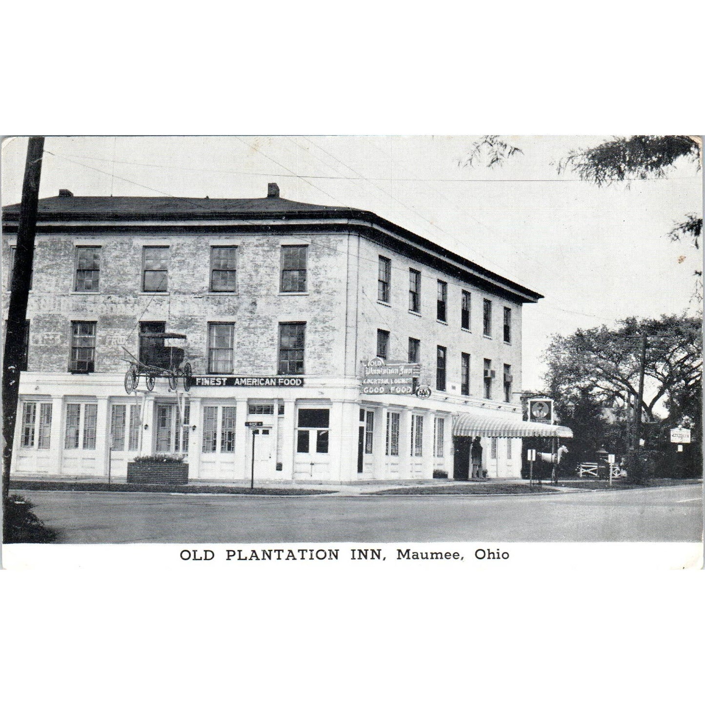 Vintage Postcard The Old Plantation Maumee Ohio TD9
