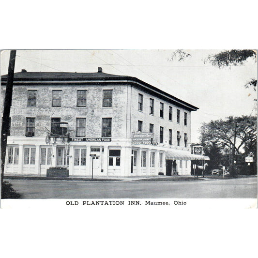 Vintage Postcard The Old Plantation Maumee Ohio TD9