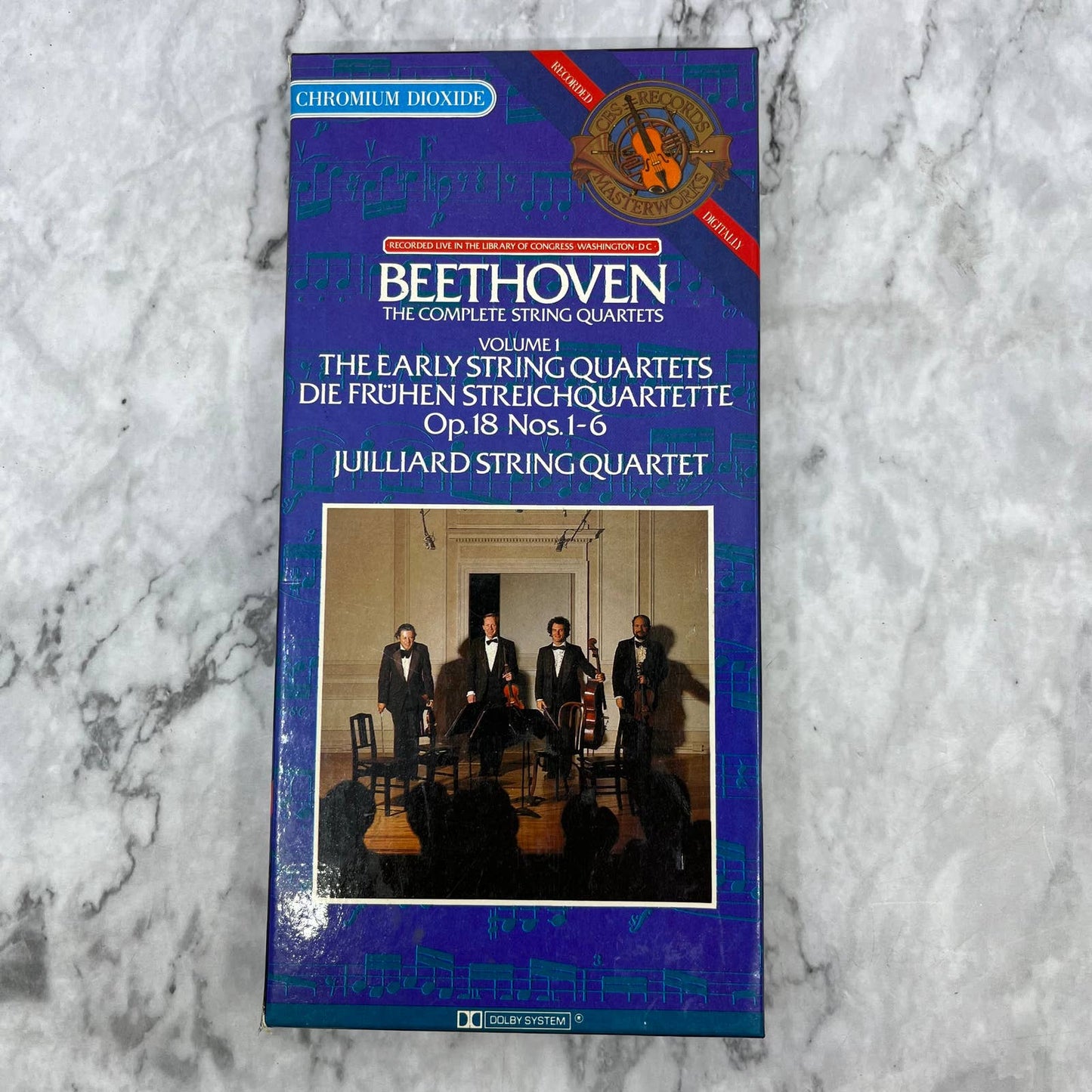 Beethoven String Quartet - Complete String Quartets Vol. 1 Cassette Tape Set TH5