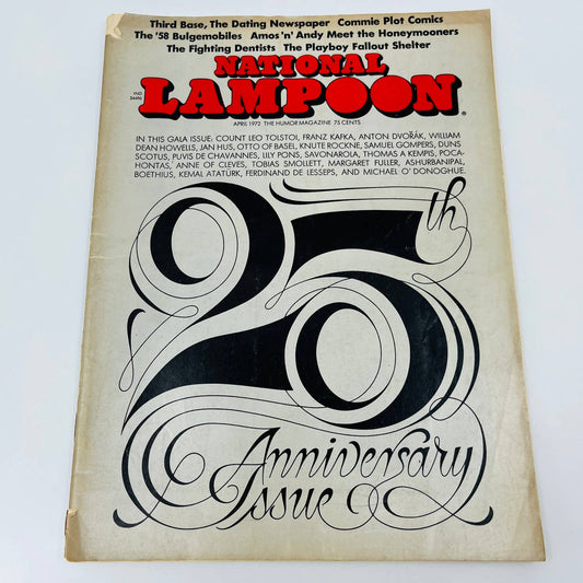 National Lampoon Magazine April 1972 - 25th Anniversary Issue BA2