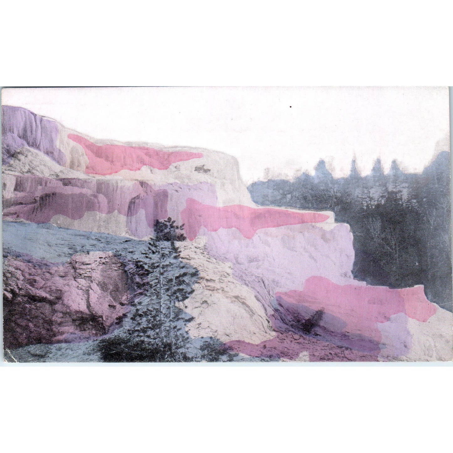 Cleopatra Terrace Yellowstone Park c1910 Original Postcard TK1-24