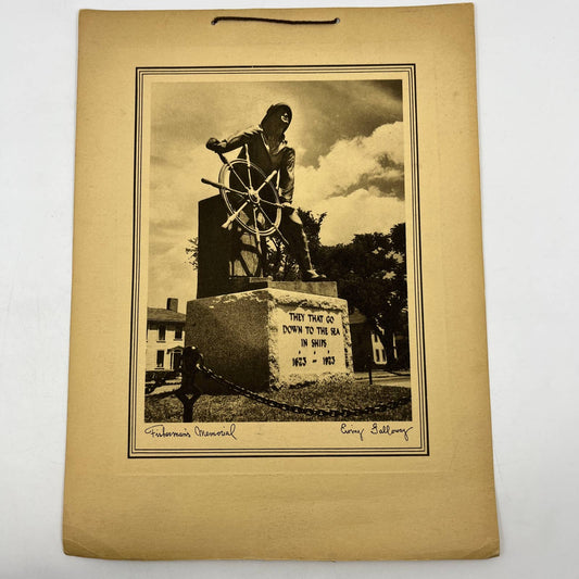 1920s Fisherman's Memorial Souvenir Photo Ewing Galloway FL5